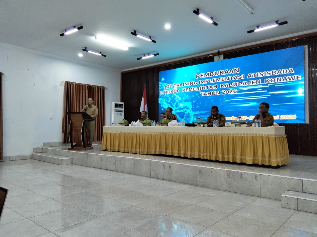 Pelatihan Penggunaan Aplikasi Atisisbada Lingkup Pemerintah Daerah Kabupaten Konawe